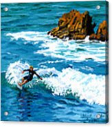 Surfin' Laguna Rocks Acrylic Print