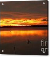 Surise On Fire Acrylic Print