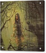 Swamp Witch Rising Acrylic Print