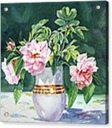 Sweet Tea Roses Bouquet Acrylic Print