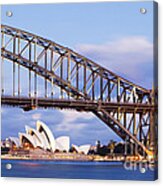 Sydney Harbour Bridge And Opera House Acrylic Print