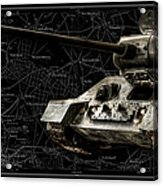 T-34 Soviet Tank Bk Bg Acrylic Print
