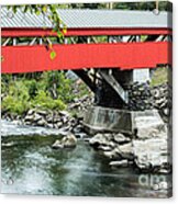 Taftsville Covered Bridge Vermont Acrylic Print