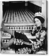 Talitha Getty Wearing A Berber Wedding Dress Acrylic Print
