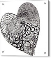Tangled Heart Acrylic Print