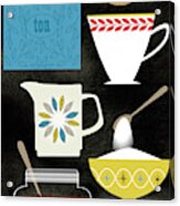 Tea, Coffee, Cream, Sugar And Cookies Acrylic Print
