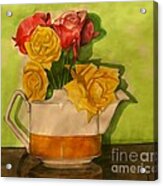 Tea Roses Acrylic Print