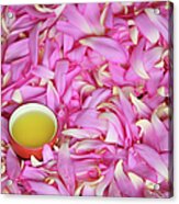 Tea With Petals Of Lotus Acrylic Print