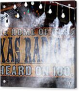 Texas Radio In The Mist Acrylic Print