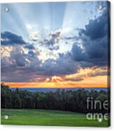 Texas Sunset As Seen From Louisiana Acrylic Print