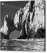 The Arch Cabo San Lucas In Black And White Acrylic Print