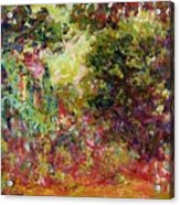 The Artists House From The Rose Garden Painting by Claude Monet - Fine ...