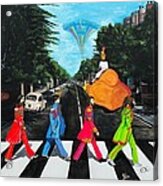 The Beatles Sgt Peppers Walk On Abby Road Acrylic Print