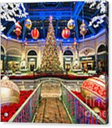 The Bellagio Christmas Tree And Decorations Acrylic Print