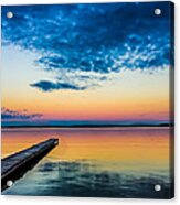 The Blue Hour-higgins Lake Acrylic Print