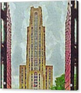 The Cathedral Of Learning 2 Acrylic Print