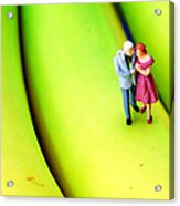 The Couple On Banana Little People On Food Acrylic Print