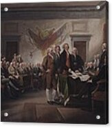 The Declaration Of Independence, July 4, 1776 Acrylic Print