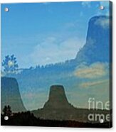 The Dream Before Devils Tower Acrylic Print