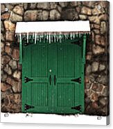 The Green Doors Acrylic Print