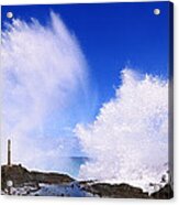 The Halona Blowhole Double Explosion Acrylic Print