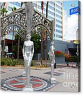 The Hollywood Boulevard Gazebo La Brea Gateway To Hollywood 5d28926 Acrylic Print