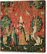 The Lady And The Unicorn Smell Tapestry Acrylic Print