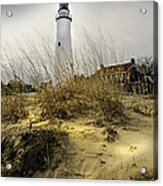 The Lighthouse Beach At Fort Gratiot Michigan Acrylic Print