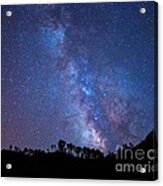 The Milky Way Over The Mountain Acrylic Print