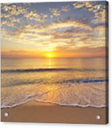 The Morning Sun At The Seaside With A Beautiful Light. Acrylic Print