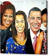 The Obama Family Acrylic Print