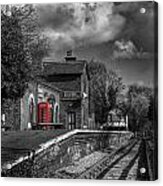 The Old Red Telephone Box Acrylic Print