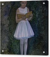 The Reading Ballerina Acrylic Print