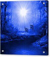 The Sapphire Forest Acrylic Print