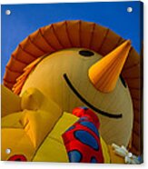 Smiley Scarecrow Balloon - Hot Air Balloon Acrylic Print