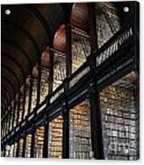 The Stacks And Ceiling Trinity College Library Long Room Acrylic Print