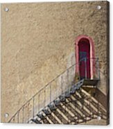 The Staircase To The Red Door Acrylic Print
