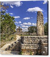 The Stela And The Temple Acrylic Print