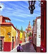 The Street Of San Miguel De Allende Acrylic Print