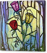 The Three Roses Acrylic Print
