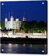 The Tower Of London At Dusk Acrylic Print