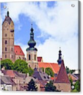 The Town Of Krems Along The Danube Acrylic Print