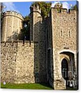 The Walls Of The Tower Of London In London England Acrylic Print