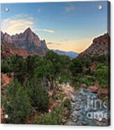 The Watchman At Zion National Park Acrylic Print