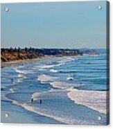 The Waves In Carlsbad Beach California Acrylic Print
