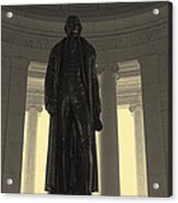 Thomas Jefferson In Hdr Panoramic Acrylic Print