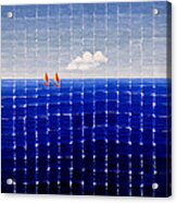 Three Sail Boats #2 Acrylic Print