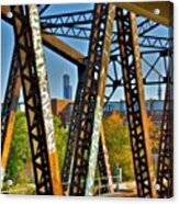 Through The Rusted Iron Rises A Giant Acrylic Print