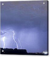 Thunder Rolls And The Lightnin Strikes Acrylic Print