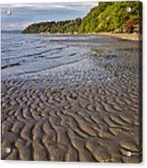 Tidal Pattern In The Sand Acrylic Print